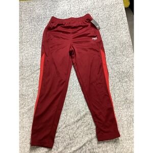 Everlast Boys Red Athletic Track Pants Zipper Pockets Burgundy L 14/16 NEW